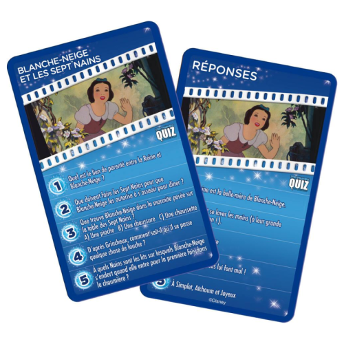 Carte Jeu Quiz Disney