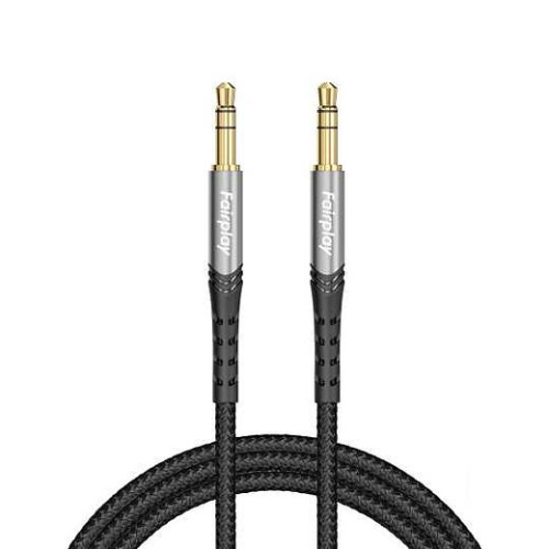 Câble Fairplay adaptateur de conversion audio 40W USB-C vers Jack Mini 3.5mm - Noir