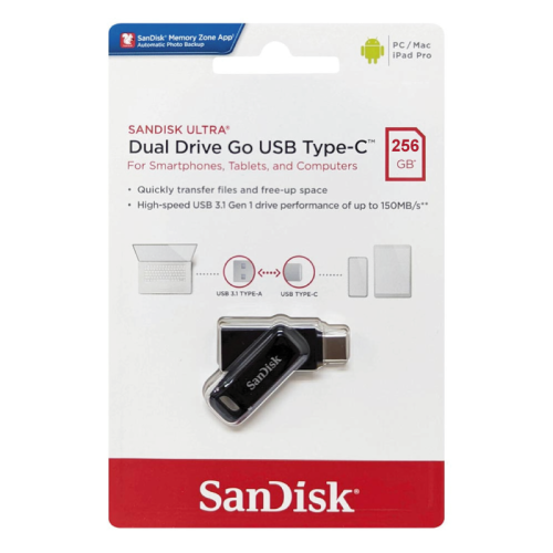 Clé USB Type-C Ultra Dual Drive Sandisk-256 Go