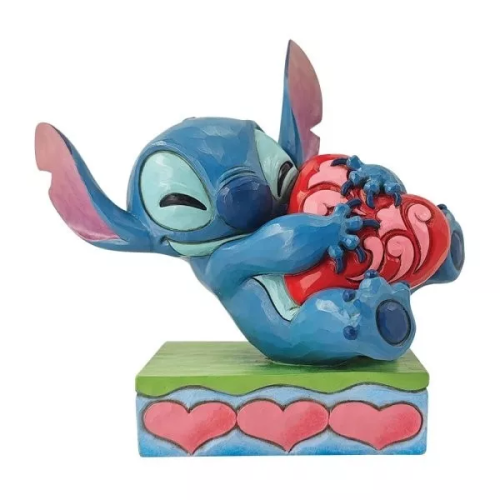 Figurine Stitch Cœur Disney Traditions 15 cm