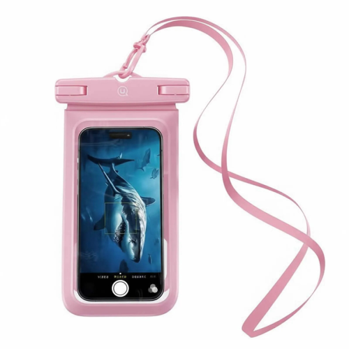 UsaM - Double pochette étanche universelle IP68 - Rose