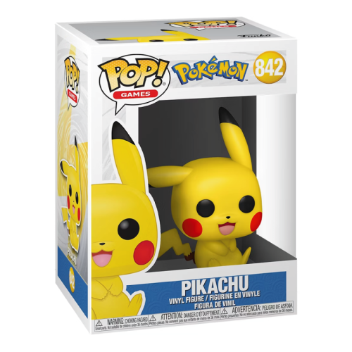 Figurine Funko Pop! Pokémon Pikachu Assis 842
