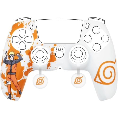 Kit de Protection DualSense Konix Naruto-Blanc