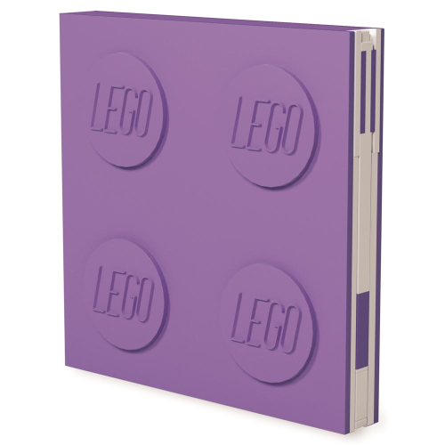 Carnet avec verrou LEGO® avec stylo à encre gel Violet