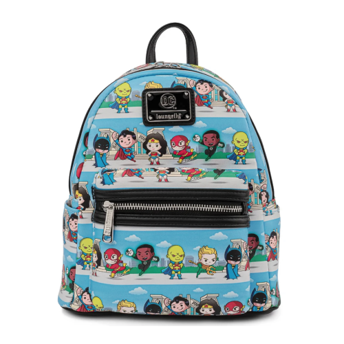 Sac à Dos Loungefly DC Comics Super Heroes Chibi Lineup