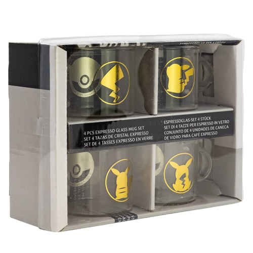 Set de 4 Verres à Expresso Pokémon