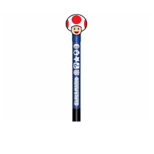 Stylo avec Topper Rotatif 2D Super Mario Toad