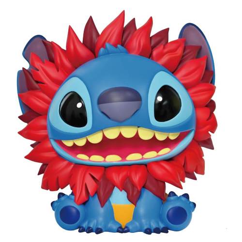 Tirelire Stitch en Costume du Roi Lion