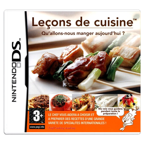 Leçons de Cuisine Qu'allons-nous manger aujourd'hui ? Nintendo DS