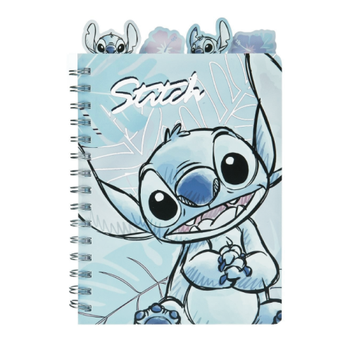 Carnet A5 Stitch Watercolor + 4 séparateurs