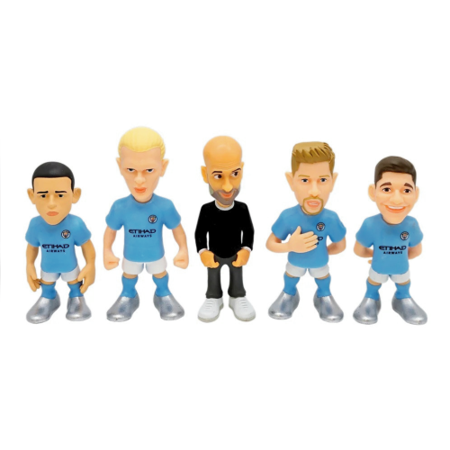 Pack de 5 Figurines Minix Football Manchester City 7cm