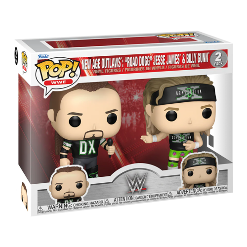 Figurine Jesse James & Billy Gunn WWE New Age Outlaws Funko Pop 10 cm