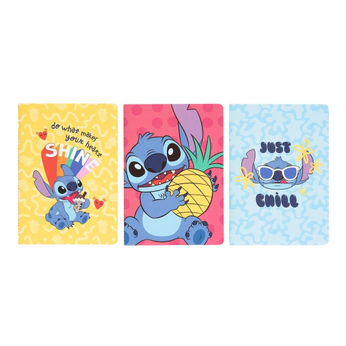 Pack de 3 carnets A5 Stitch