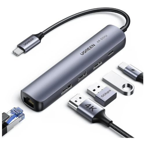 Hub USB-C Ugreen 5 en 1 Supporte PD