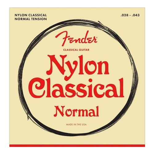 Jeu de cordes pour guitare classique Fender 100 Clear/Silver