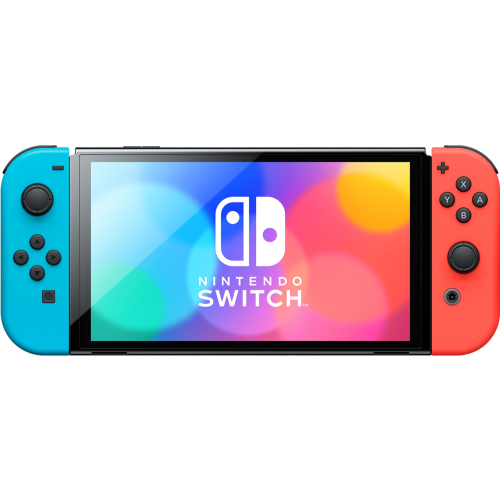Console Nintendo Switch OLED bleu et rouge