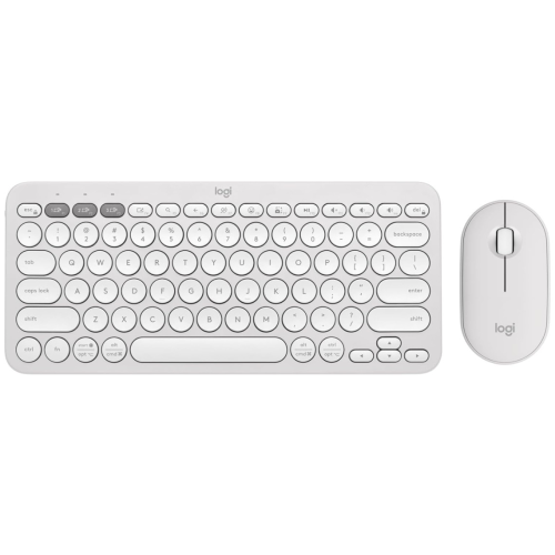 Pack Clavier et Souris Logitech Pebble 2 Combo-Blanc