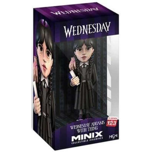 Figurine MINIX Wednesday Addams et La Chose 12 cm