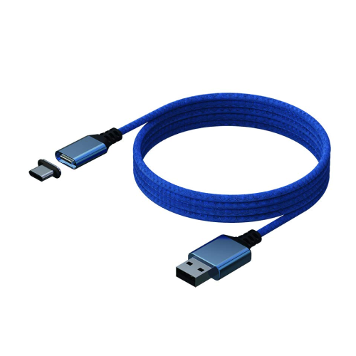 Câble Magnétique PS5 konix 3M Bleu