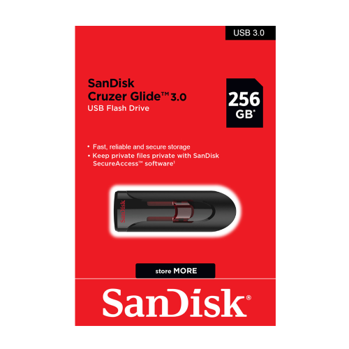 Clé USB SanDisk Cruzer Glide USB 3.0-256 Go