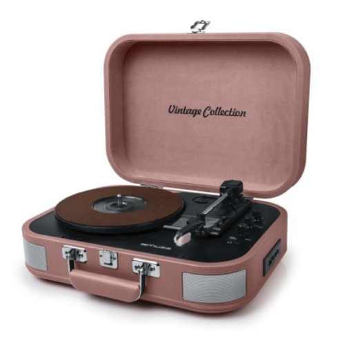Tourne Disques Vinyle Muse Rose