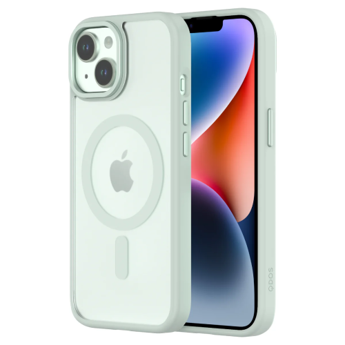 Coque QDOS GRS Soft Hybrid pour iPhone 15-Vert
