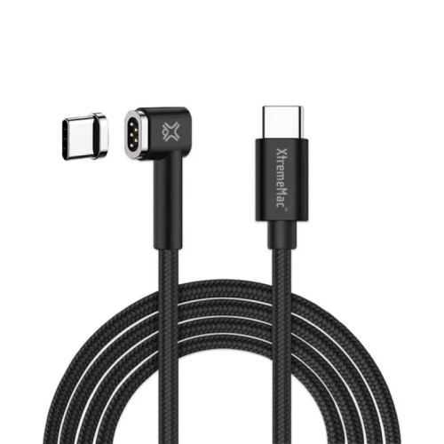 XtremeMac by Mula - Câble de liaison rapide USB-C mâle vers USB-C mâle 2m - Noir