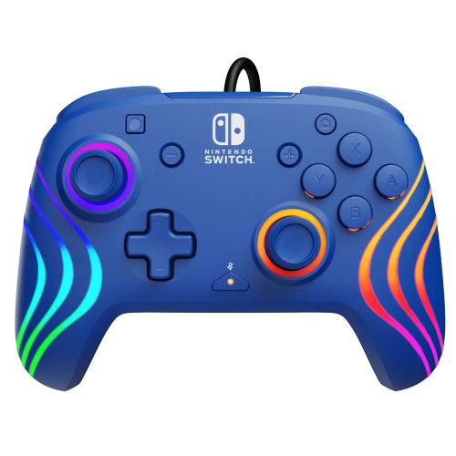 Manette Filaire PDP Afterglow Wave Blue Nintendo Switch