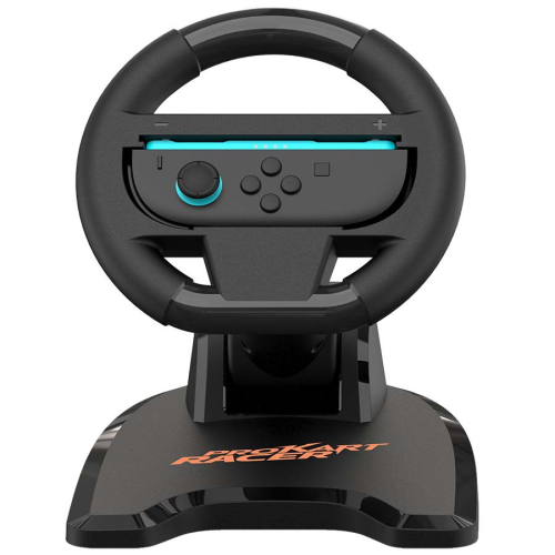 Volant Pro Kart Racer pour Nintendo Switch 1 & 2 - Noir