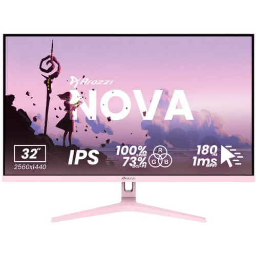 Moniteur Gaming Arozzi 32" IPS 180 Hz - Rose