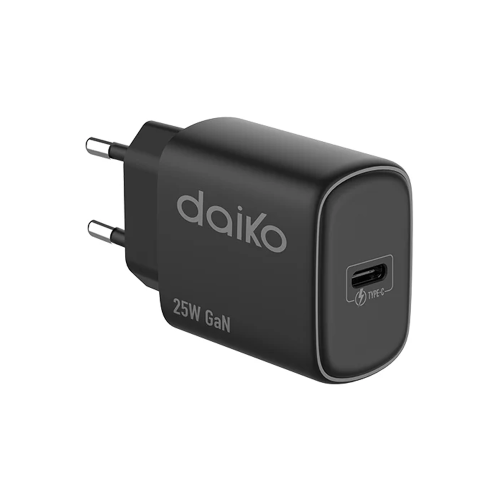 Chargeur Daiko USB-C-25W-Noir