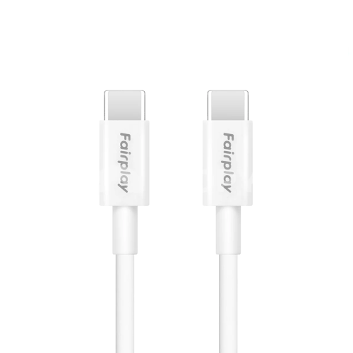 Câble FairPlay Himalya 100W USB-C vers USB-C-1m-Blanc