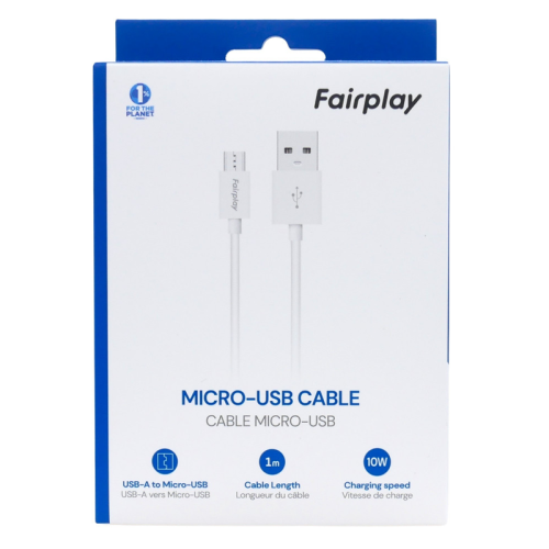 Cable Fairplay Senecio USB vers Micro-USB