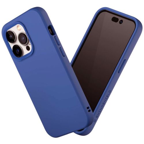 Coque RhinoShield pour iPhone 15 Pro Max-Solide-Bleu