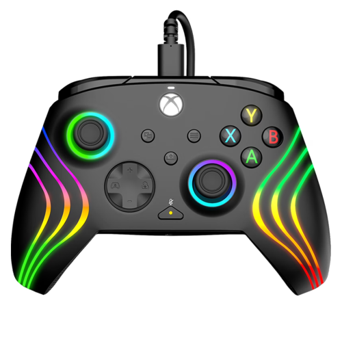 Manette Filaire PDP Afterglow Wave Noire Xbox Series