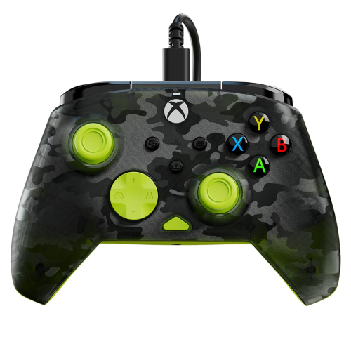 Manette Filaire PDP Rematch Ghost Camo Noire et Jaune Xbox Series