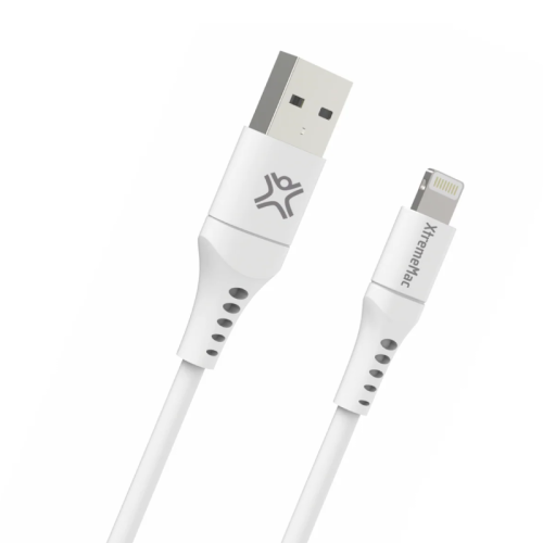 Câble de charge XtremeMac Lightning vers USB-A 2.5m - Blanc