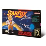 Impression sur Bois 29, 5 x 20 cm - Super (Star Fox) Nintendo (neuf)