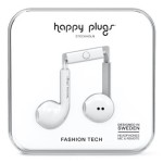 Écouteurs boutons Earbud Plus - Happy Plugs - Blanc (neuf)