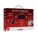 Pack gaming Nintendo Switch Konix Casque + Sacoche de transport + boite pour 4 cartouches de jeux + Câble USB + Protection d'écran (neuf)