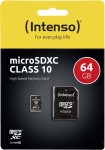 Carte MicroSDXC Intenso 64 Go Classe 10 (neuf)