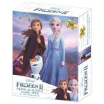 Puzzle lenticulaire La Reine des Neiges 2 Elsa, Anna et Olaf 200 pcs 46x31 cm - Disney (neuf)