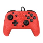 Manette filaire Faceoff Deluxe + Audio Rouge camouflage - Nintendo Switch (neuf)