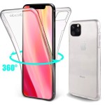 Coque Intégrale 360° iPhone 11 Pro Max, Case Cover Silicone - Transparent (neuf)