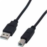 Câble USB A vers USB B 1 m FairPlay noir (neuf)