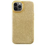 Coque glitter iPhone 13 Pro/14 Pro or (neuf)