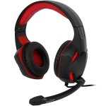 Casque gaming Pro Ams H555 rétro éclairage LED avec micro intégré rouge (neuf)