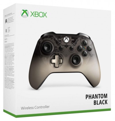 Manette Xbox One Sans Fil Phantom Black en boîte - XONE