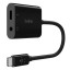 Adaptateur Belkin 3.5 mm Audio & USB-C charge PD 60W noir (neuf)