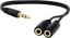 Câble Audio Jack 3.5mm Male Vers Double Jack 3.5mm Femelle B (neuf)